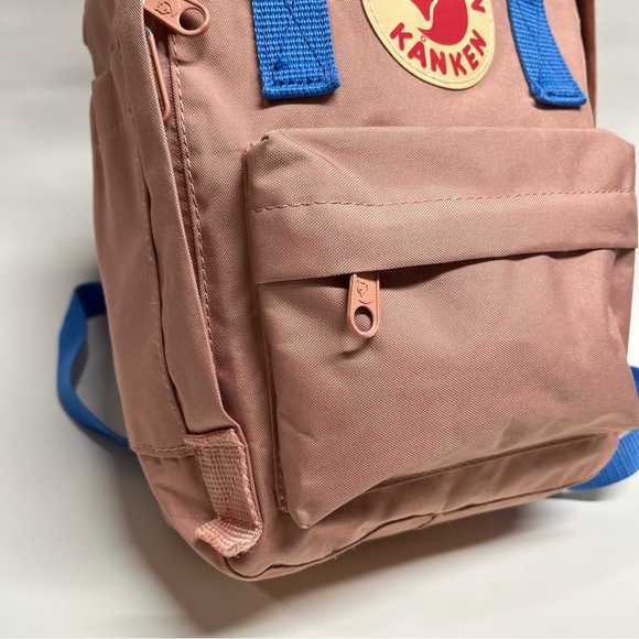 Fjallraven Kanken Mini Tote Backpack Dusty 0283 Pink Blue canvas nylon main image 4